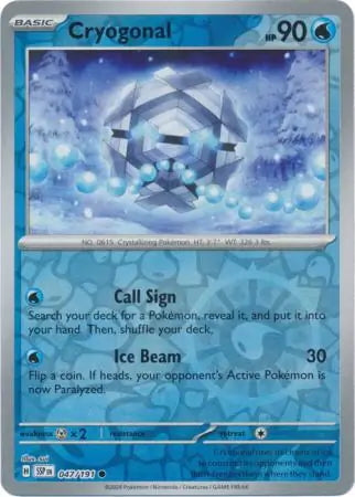 Surging Sparks Cryogonal #47/191 reverse holo